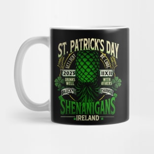 Upside Down Pineapple St. Patrick's Day Mug